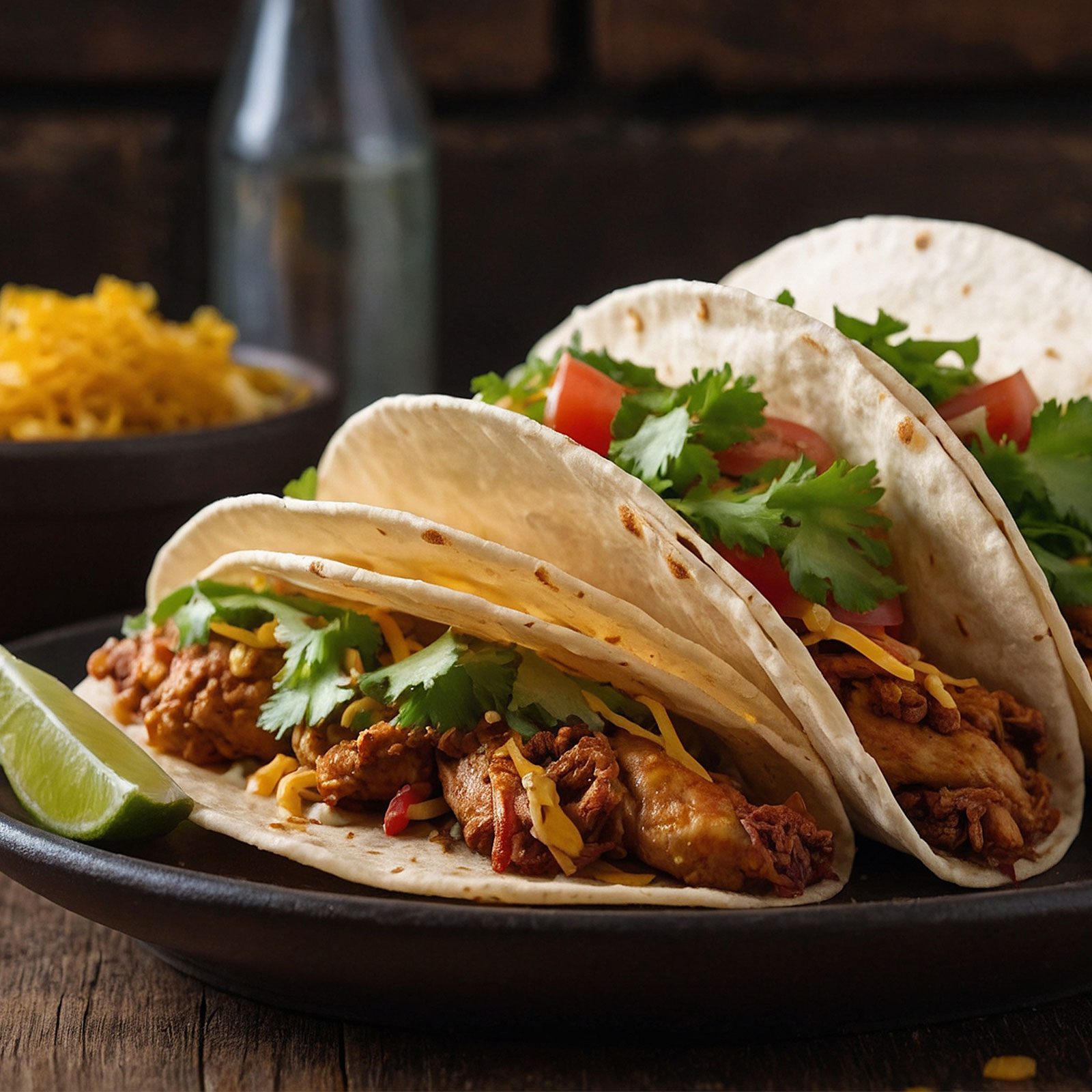 Gefüllte Tacos mit frischen Kräutern