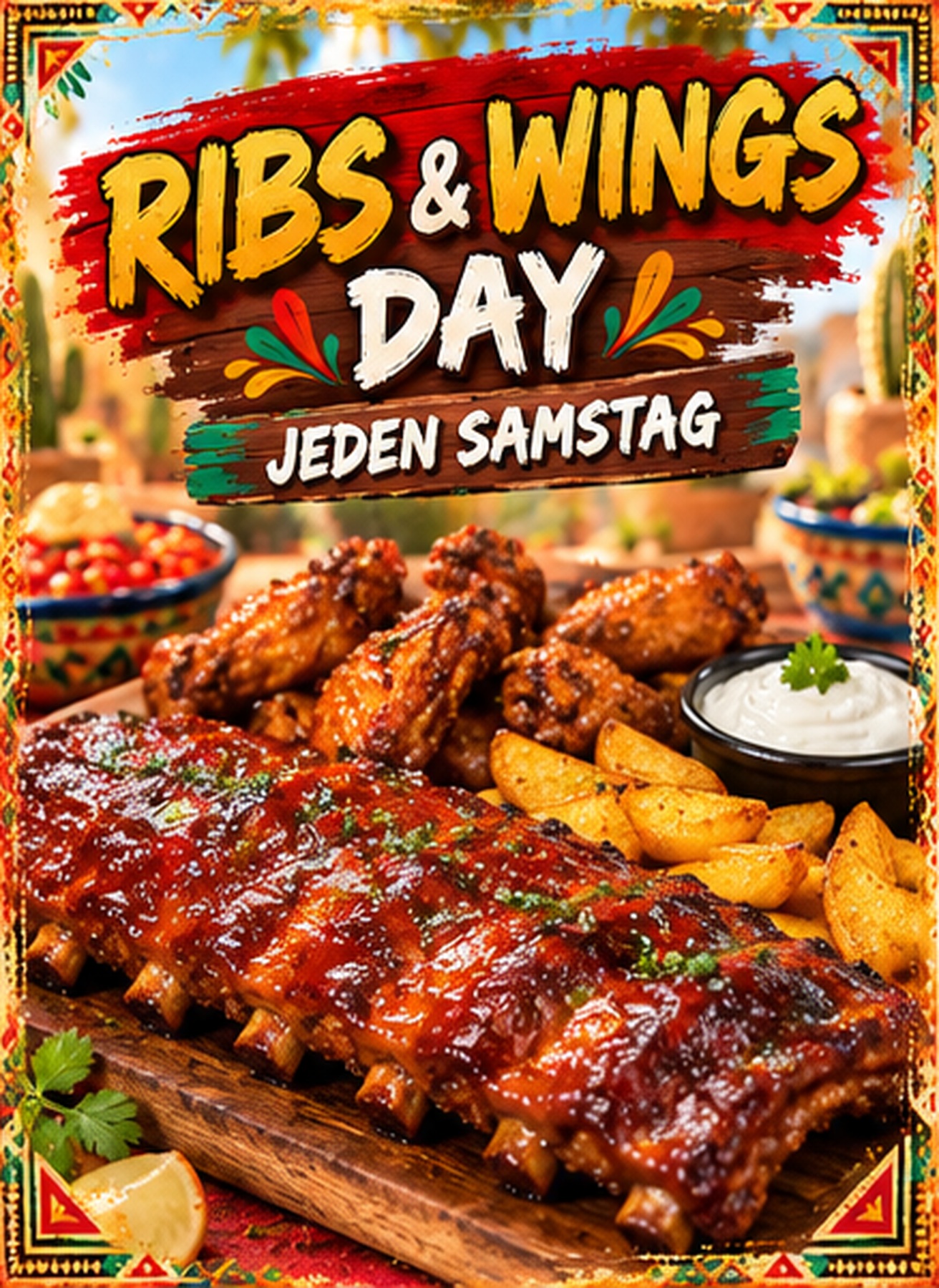 Samstag – Ribs & Wings Day
